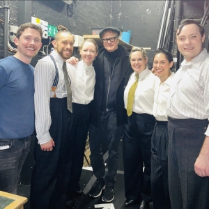 Colin Firth Visits OPERATION MINCEMEAT in the West End Photo