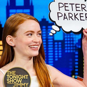 Sadie Sink Plays Spider-Man Comic Book Game With Jimmy Fallon Photo