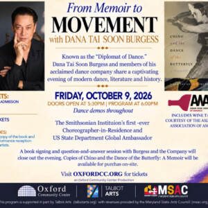 Choreographer Dana Tai Soon Burgess to Discuss Memoir at Oxford Community Center in M Photo