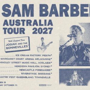 Photos: Sam Barber to Headline Australian Tour March–April 2027 Photo