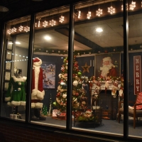 Majestic Theater Creates 'At Home For the Holidays' Window Display