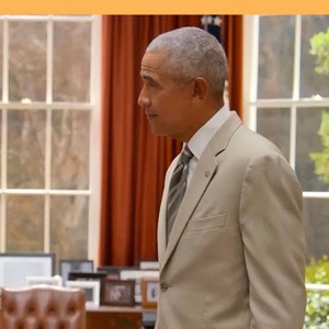 Larry David Reimagines Obama's Tan Suit Moment in LIFE, LARRY AND THE PURSUIT OF UNHA Photo