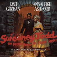 Photos: Josh Groban and Annaleigh Ashford Pose in New Art for SWEENEY TODD