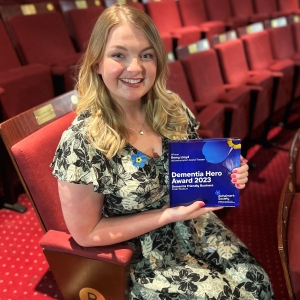 Grand Theatres Remy Lloyd Wins at the Alzheimers Society Dementia Hero Awards Photo