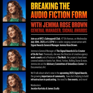 Breaking The Audio Fiction Form to Continue With An Evening With The Signal Awards Photo
