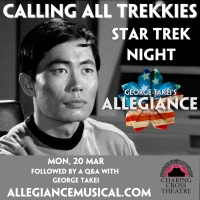  George Takei Will Host a STAR TREK Night in Conjunction With ALLEGIANCE in London Photo