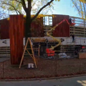 Video: The Delacorte Theater Revitalization Continues With A New Wooden Facade Photo