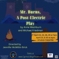 Cypress College to Present MR. BURNS, A POST ELECTRIC PLAY Photo