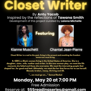 CLOSET WRITER Staged Reading to be Presented at Theater555