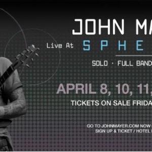 John Mayer to Perform Live at Sphere in April 2027 Photo