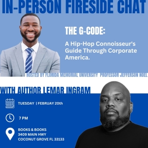 Fireside Chat with Author Lemar Ingram at Books & Books: Exploring "The G-Code: A Hip Photo