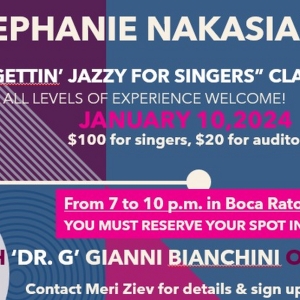 Jazz Artist Stephanie Nakasian To Hold Master Class In Boca Raton Photo