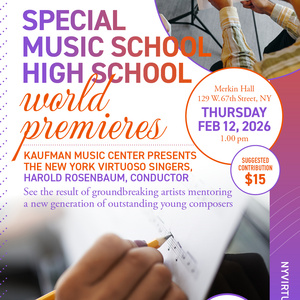 The New York Virtuoso Singers to Perform World Premieres By Special Music High School Photo