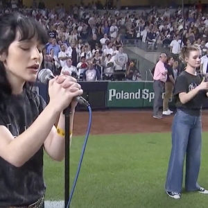 Video: Sophia Anne Caruso & Millicent Simmonds Perform at Yankee Stadium Photo