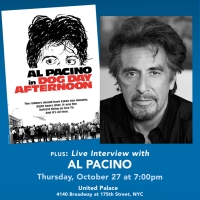 The Actors Studio to Present Conversation With Al Pacino & DOG DAY AFTERNOON…