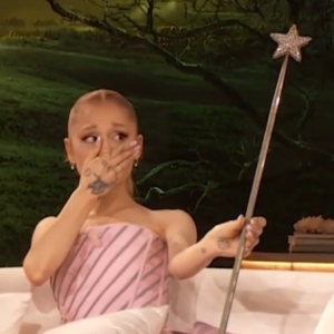 Video: WICKED Star Ariana Grande Surprised With Original 'Glinda' Wand On THE DREW BA Photo