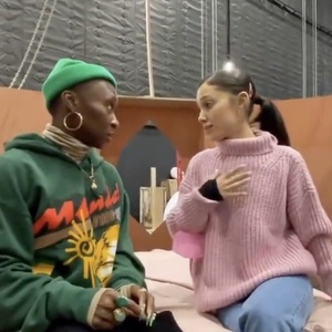 Video: Ariana Grande and Cynthia Erivo Rehearse Popular in BTS Video Photo