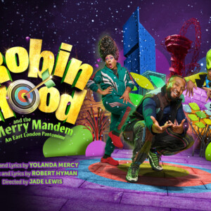 Cast and Creative Tea Set For ROBIN HOOD AND THE MERRY MANDEM at Stratford East Photo