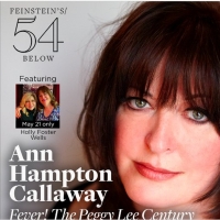 Tony Nominee Ann Hampton Callaway Honors Peggy Lee Photo