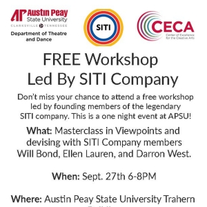 One Night Workshop With The SITI Company to Take Place at Austin Peay State University Photo