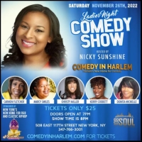 Comic Nicky Sunshine Hosts Ladies Night Showcase At Comedy In Harlem, November 26 Photo