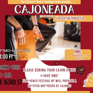 Flamenco Festival NY 2026 to Feature Interactive CAJONEADA Workshop Photo