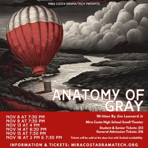 Mira Costa Drama Tech Will Host Their Fall Production ANATOMY OF GRAY Photo