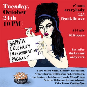 BAPHTA Celebrity Impersonation Pageant Returns to C'mon Everybody This Month