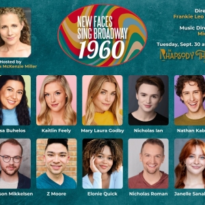 Cast Set for NEW FACES SING BROADWAY 1960 at Porchlight Music Theater Photo