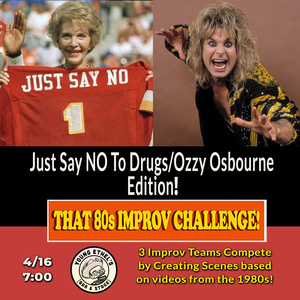 THAT 80S IMPROV CHALLENGE: JUST SAY NO TO DRUGS/OZZY OSBOURNE EDITION Set for Young E Photo