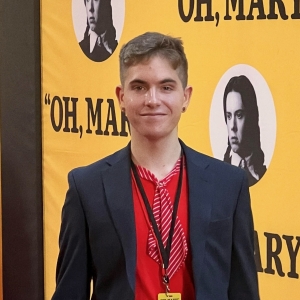 The Gay Intern Who Makes the Social Media for OH, MARY! Sing Photo