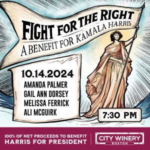 City Winery Boston to Host FIGHT FOR THE RIGHT: A BENEFIT FOR KAMALA HARRIS Video