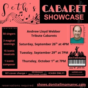 Seth Bisen-Hersh to Present Andrew Lloyd Webber Tribute Cabarets at Don't Tell Mama Photo