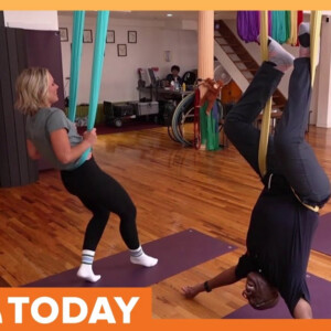 Al Roker And Dylan Dreyer Take On Aerial Yoga In Latest BUDDY UP Photo