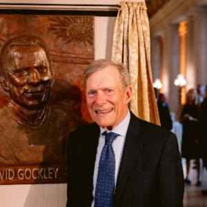 San Francisco Opera Unveils David Gockley Bas-relief On View In The War Memorial Oper Photo