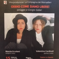 BWW Review: ODDIO COME SIAMO LIBERE - OMAGGIO A GIORGIO GABER al Teatro Lo Spazio Photo