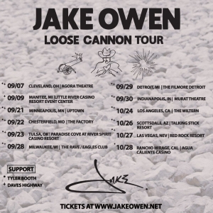 Jake Owen Announces 'Loose Cannon' Tour Photo