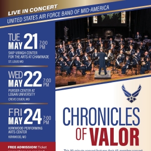 Award-Winning USAF Band of Mid-America Announces CHRONICLES OF VALOR Concerts Photo