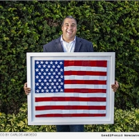 American Artist Mateo Blanco Creates A Portrayal Of The American Flag Made From His C Photo