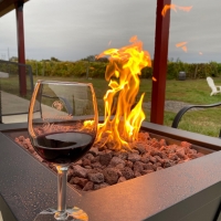 FIRE PITS, HEATERS & GREAT WINE MAKE Fire Pits, Heaters & Great Wine at NJ WINERIES Photo