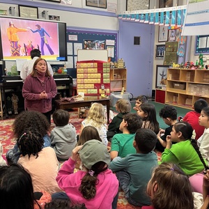 Broadway's Dale Soules Visits First Graders Theatre Study Program at PS 212 Photo