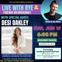 Desi Oakley to Join LIVE WITH RYE & FRIENDS ON BROADWAY This Week Photo