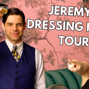 Video: Jeremy Jordan's THE GREAT GATSBY Dressing Room Tour, Designed by Krysta Rodrig Video