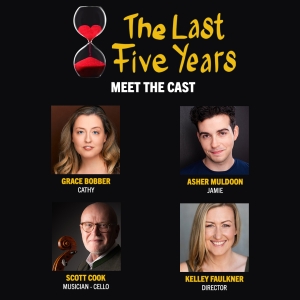 Cast Set for THE LAST FIVE YEARS At Milwaukee Repertory Theater Photo