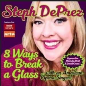EDINBURGH 2025: Review: 8 WAYS TO BREAK A GLASS (WITH AN AMERICAN OPERA SINGER), Laughing  Photo