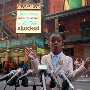Video: Corn Kid Shares Enthusiastic Support for SHUCKED at the Tony's