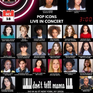 POP ICONS LIVE IN CONCERT to be Presented at Don't Tell Mama Photo