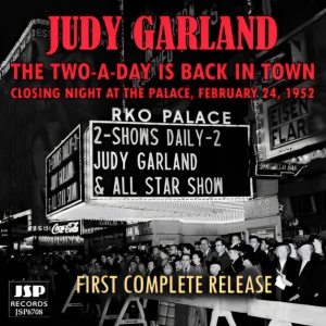JSP Records to Issue Judy Garland's 1952 NY Palace Closing Night Photo