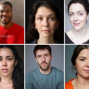 Cast Set For DEAF REPUBLIC at the Royal Court Theatre Photo