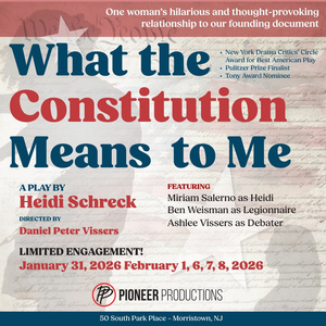 Heidi Schreck's WHAT THE CONSTITUTION MEANS TO ME Is Coming To Morristown Photo